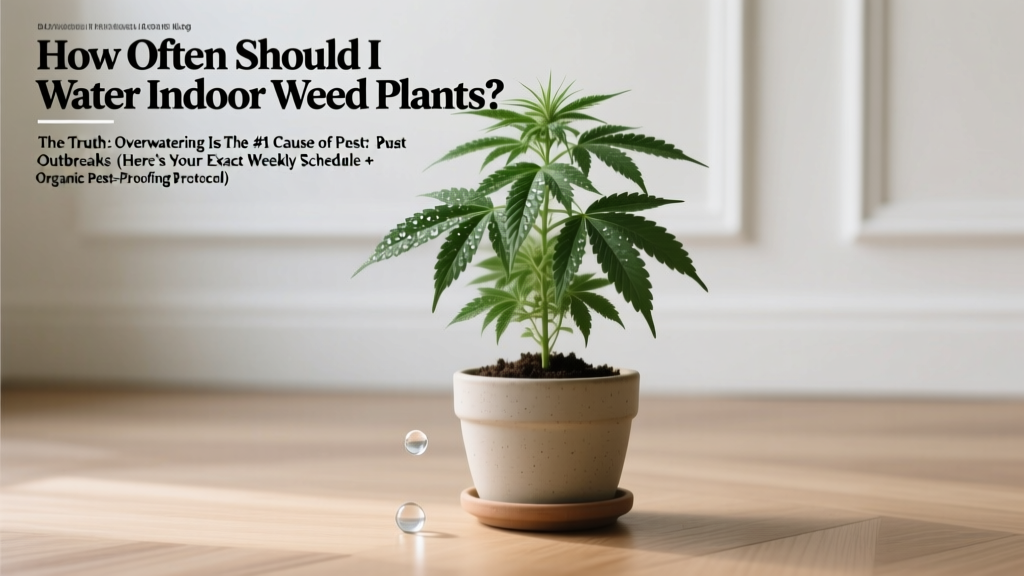 How Often to Water Indoor Weed Plants for Pest Control