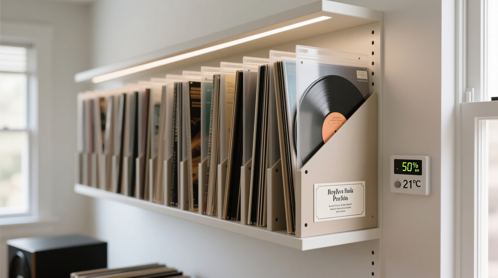 closet organization tips for vinyl sleeves