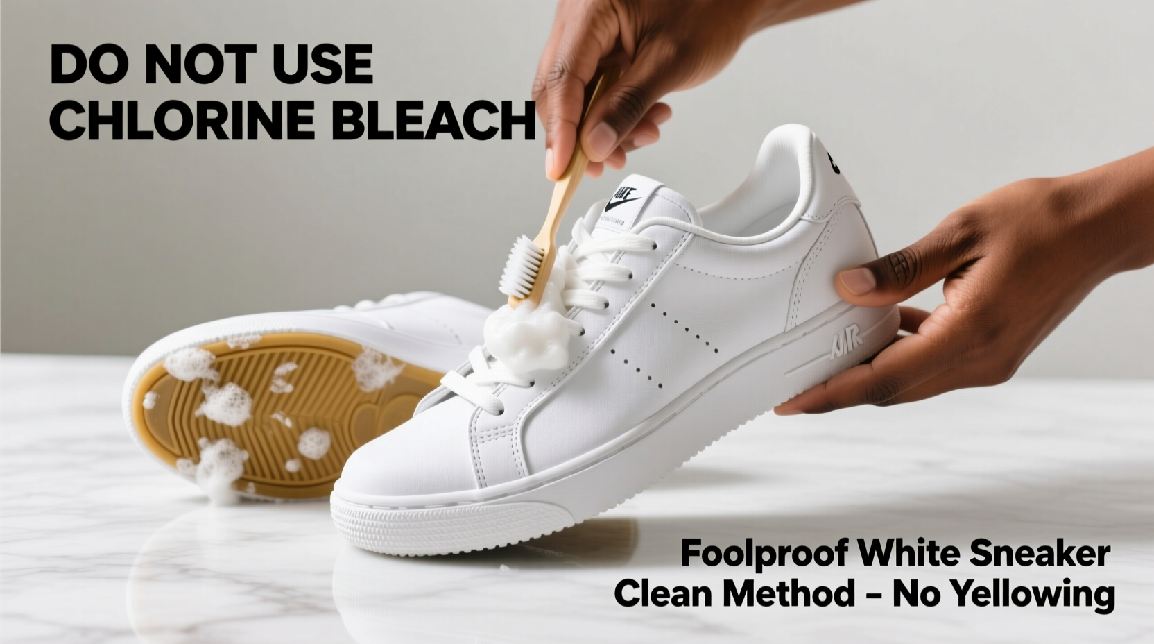 how to clean white sneakers without yellowing a foolproof method for every material