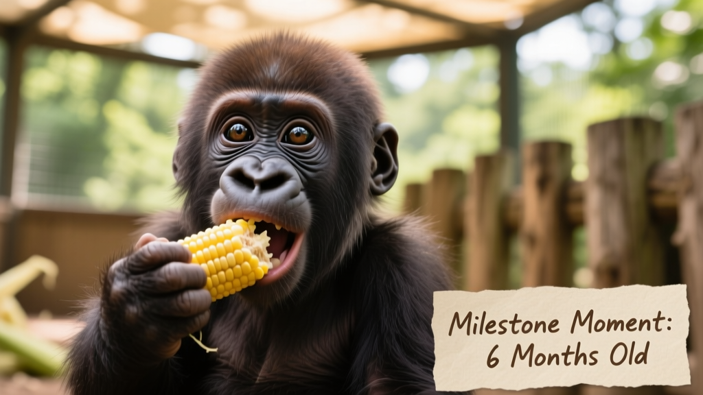 Close-up of Mboka Jo’s face as he chews corn, eyes bright and cheeks slightly puffed, with soft natural lighting