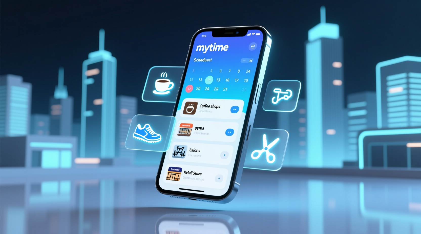 mytime schedules appointments at almost any local busin