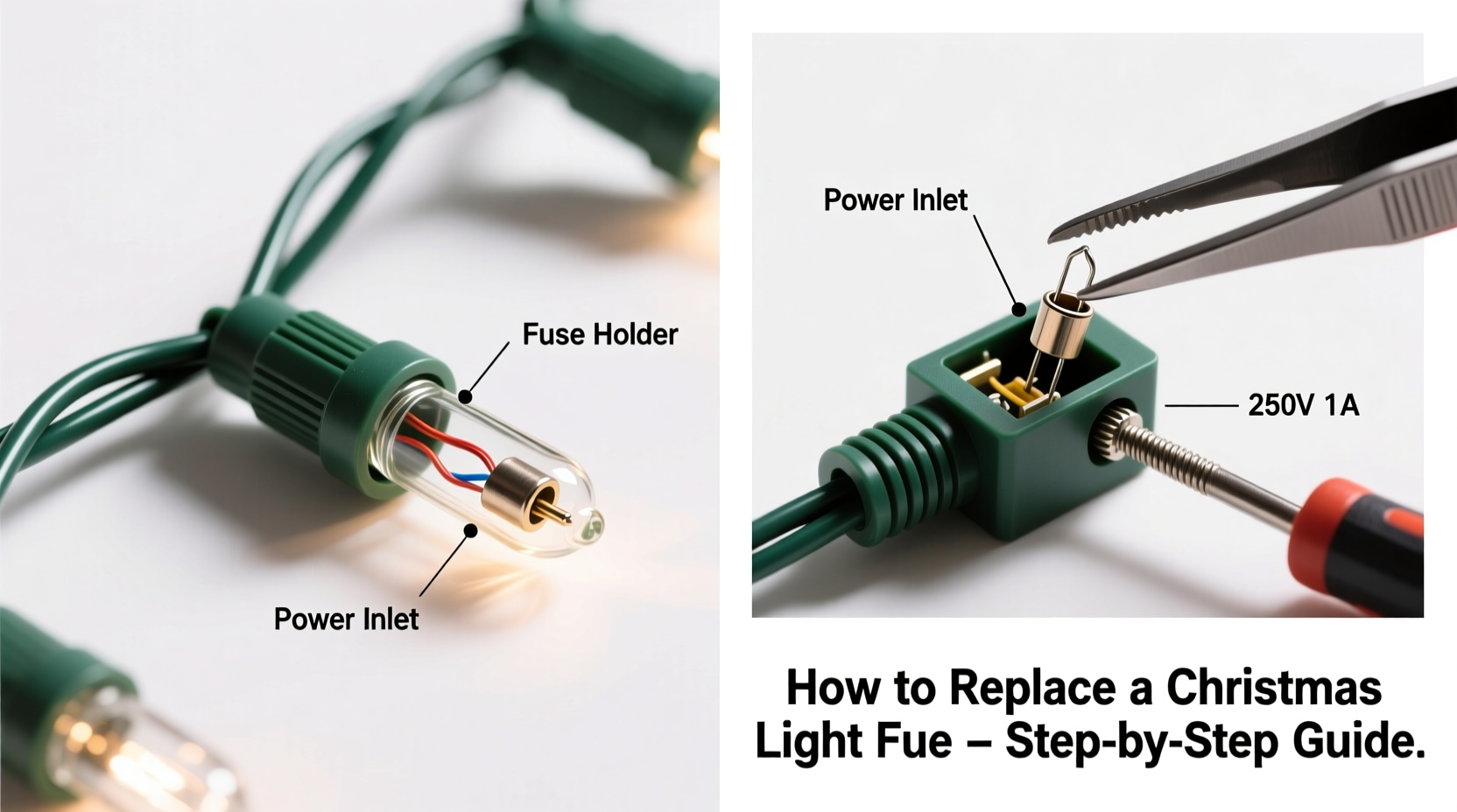 why do some christmas lights have fuses and how to replace them properly