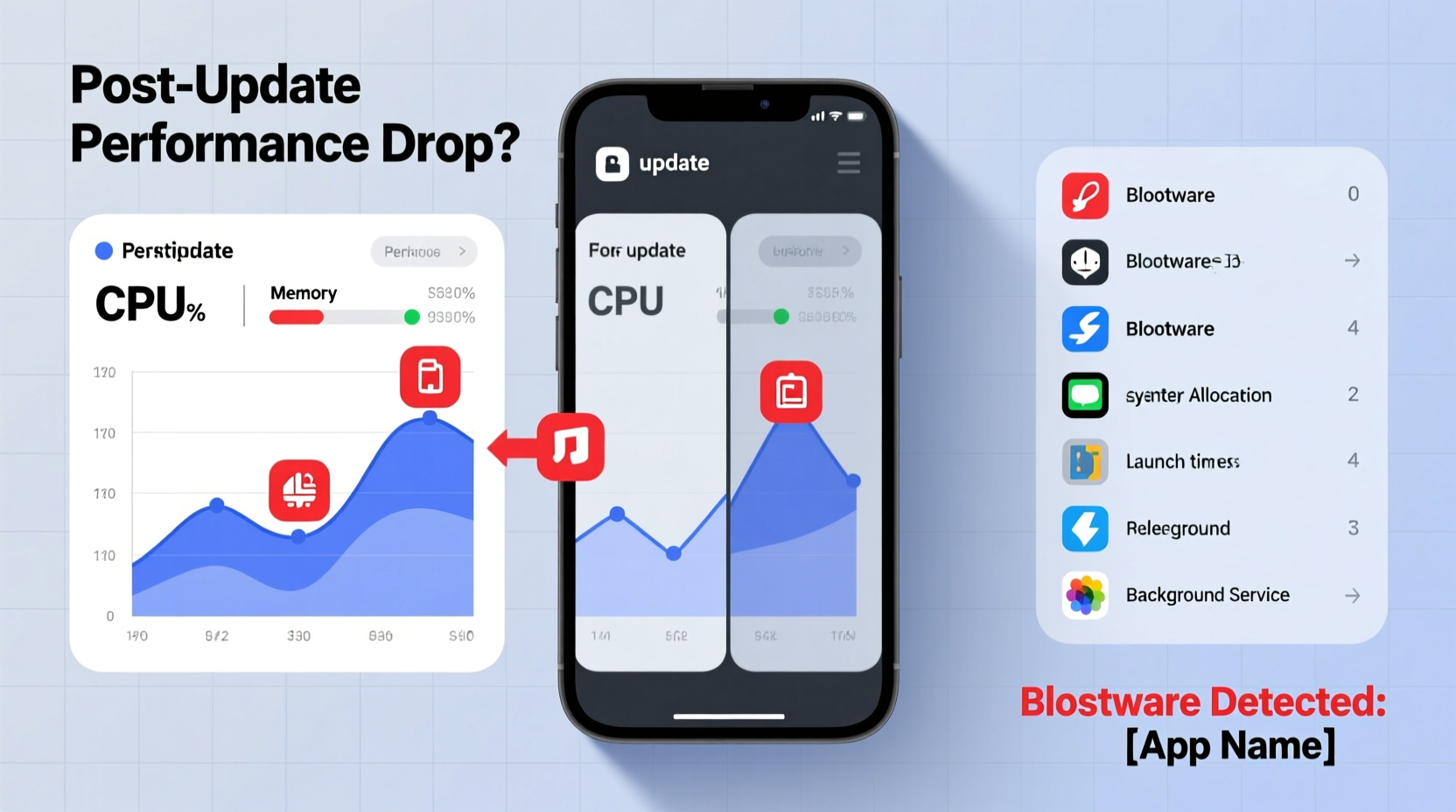 why does my phone get slow after updates hidden bloatware issues