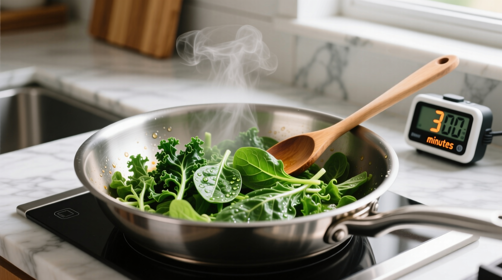 how long should greens cook