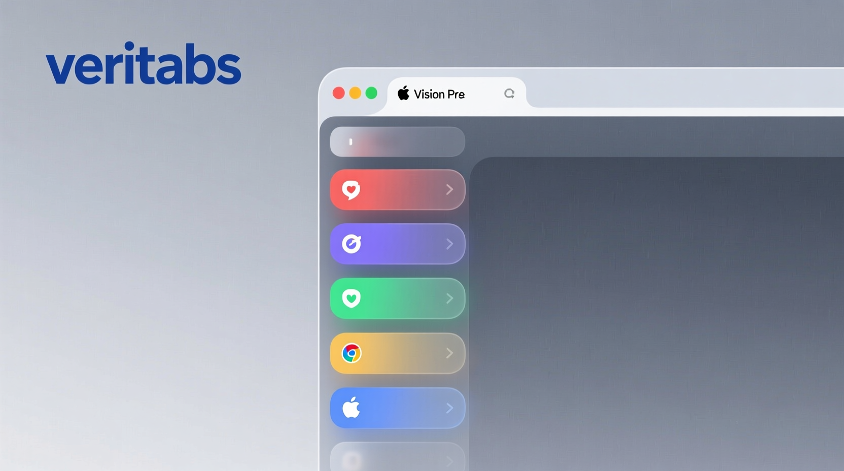 veritabs organizes all your tabs vertically
