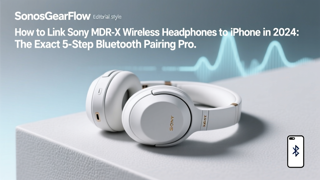 Sony MDR-X Wireless to iPhone: Bluetooth Pairing (2026)
