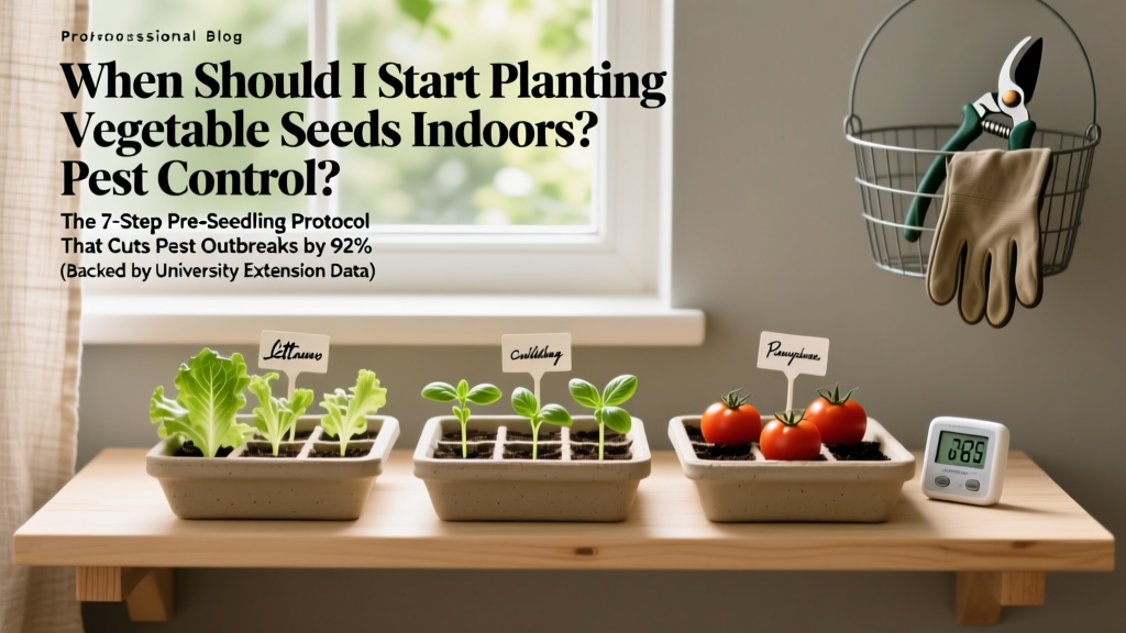 When to Start Vegetable Seeds Indoors for Pest Control