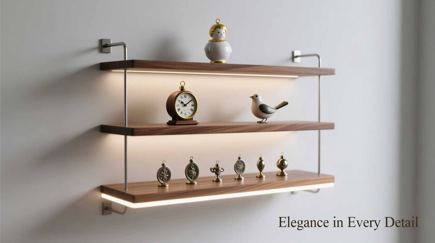 how to make a floating shelf display for collectible ornaments