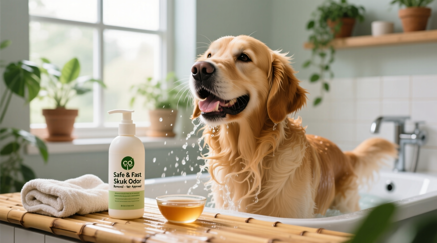 skunk odor removal for dogs baking soda slurry method