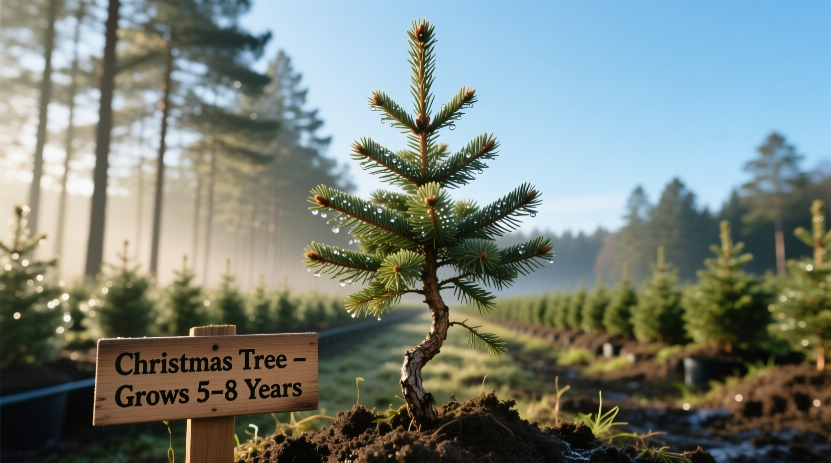 how long does it take christmas trees to grow