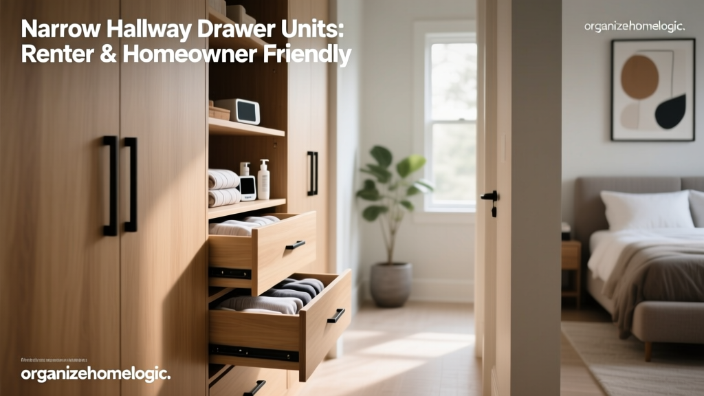 Narrow Hallway Drawer Units: Renter & Homeowner Friendly