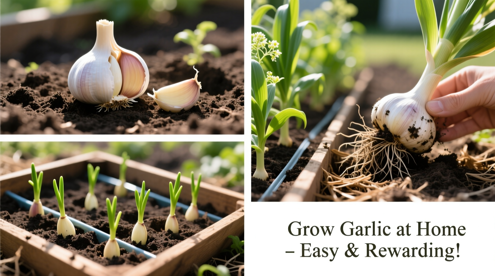 how to grow garlic at home