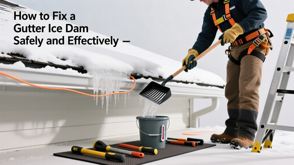 How to Fix a Gutter Ice Dam Safely and Effectively