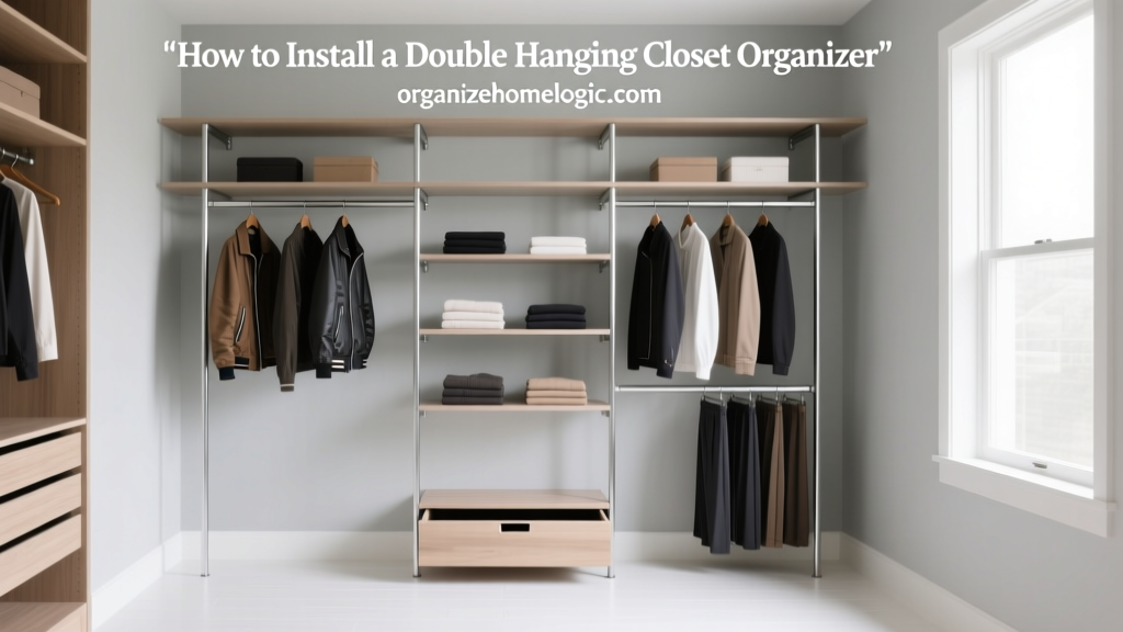 How to Install a Double Hanging Closet Organizer