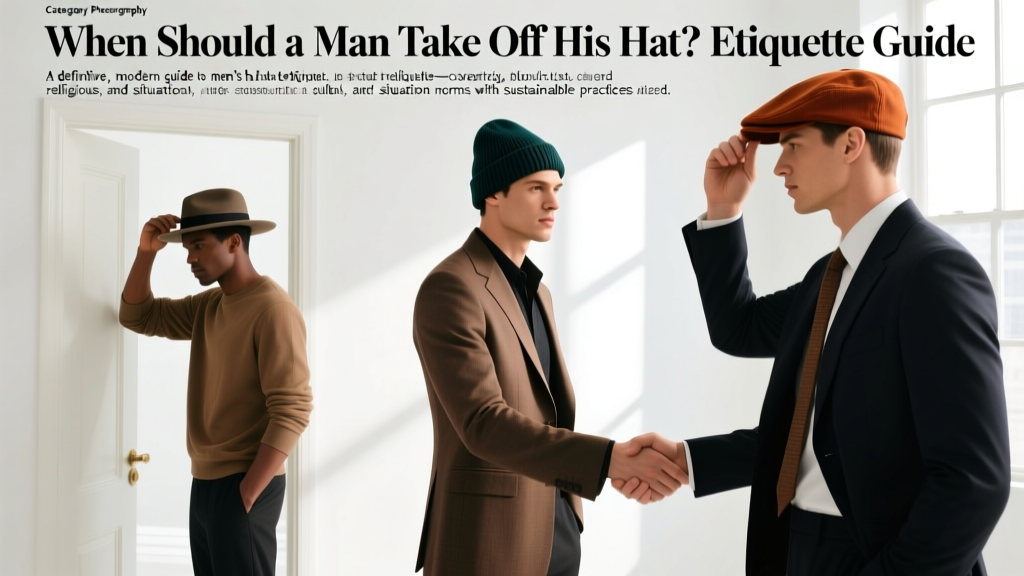 When Should a Man Take Off His Hat? Etiquette Guide