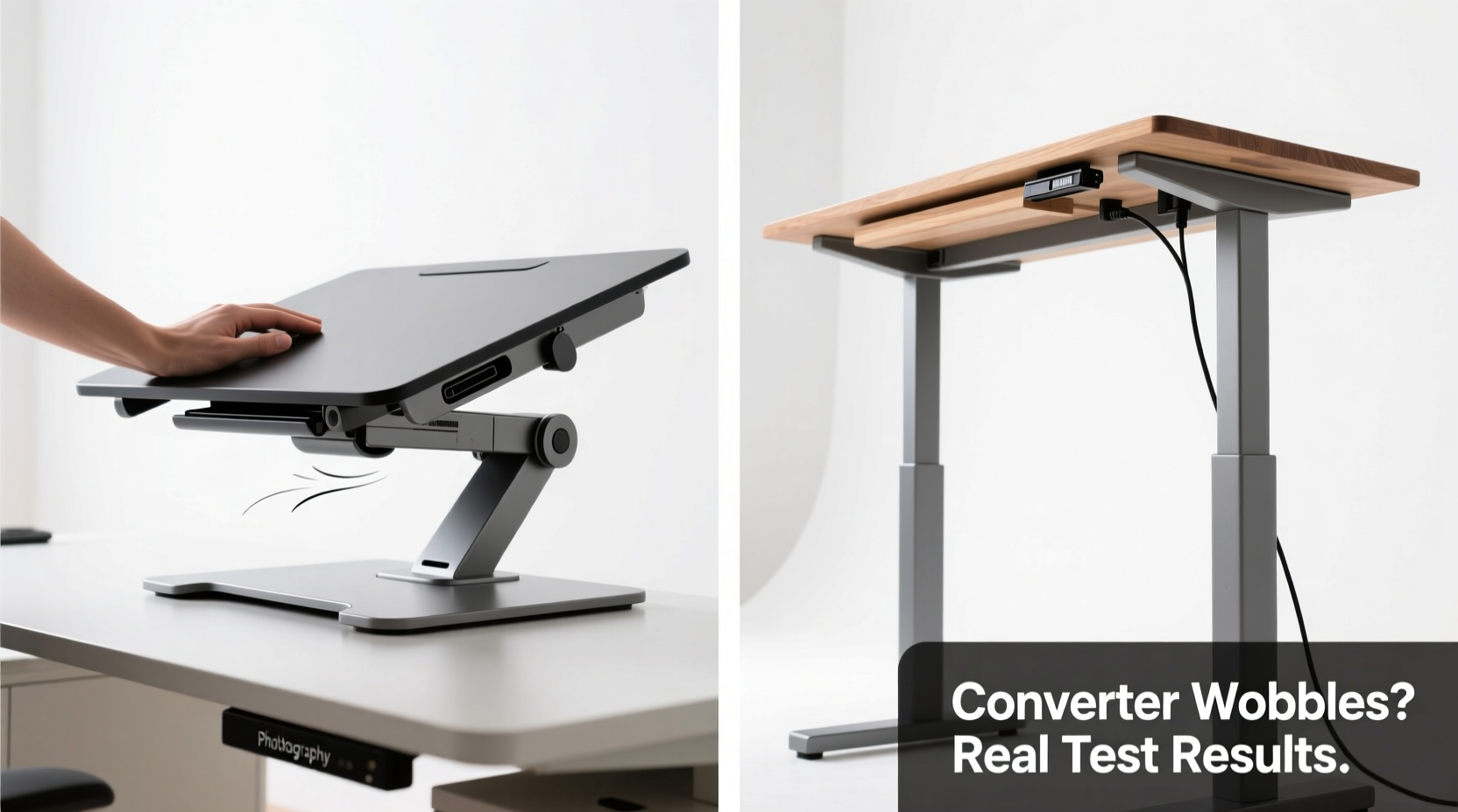 standing desk converters vs full standing desks is the converter wobbly and annoying