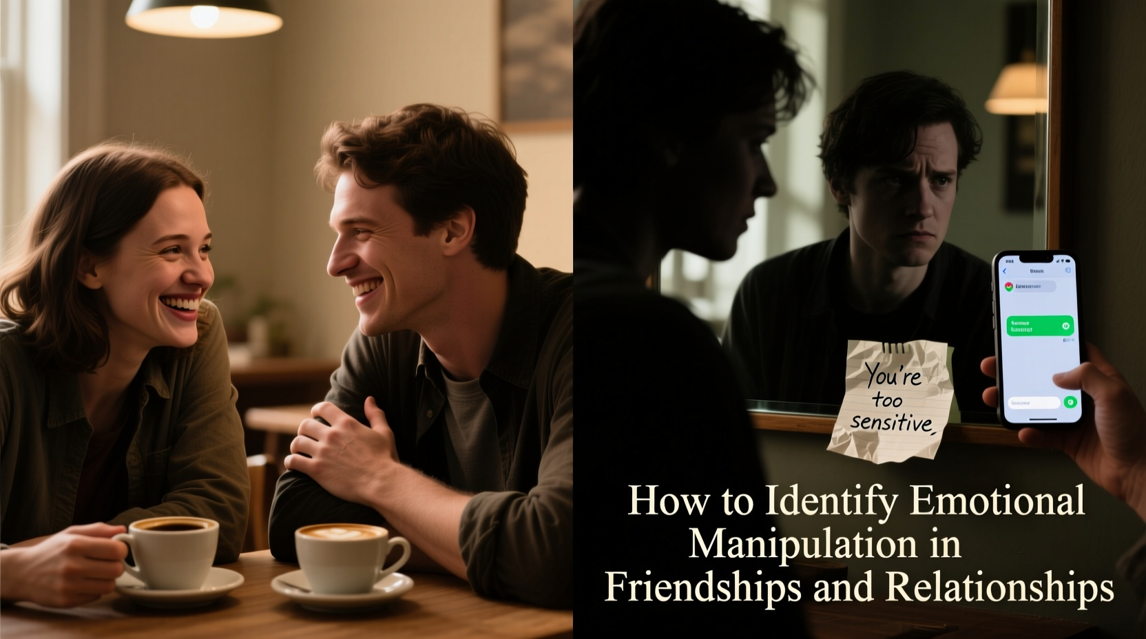 how to identify emotional manipulation in friendships and relationships