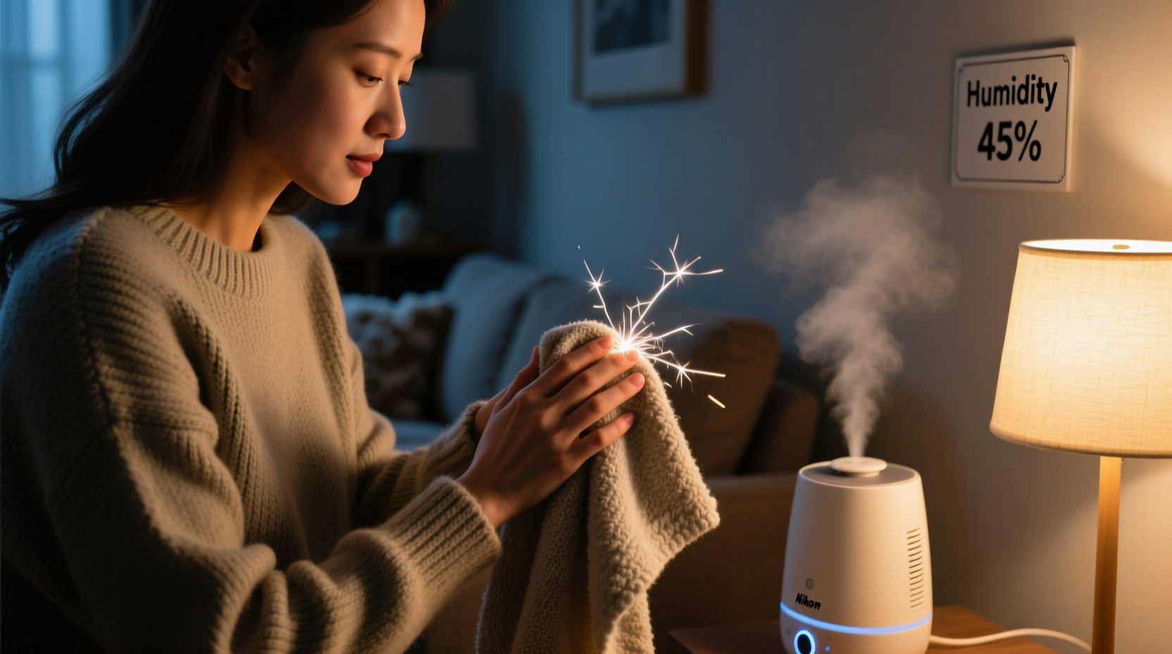 how to stop static cling in clothes during dry winter months