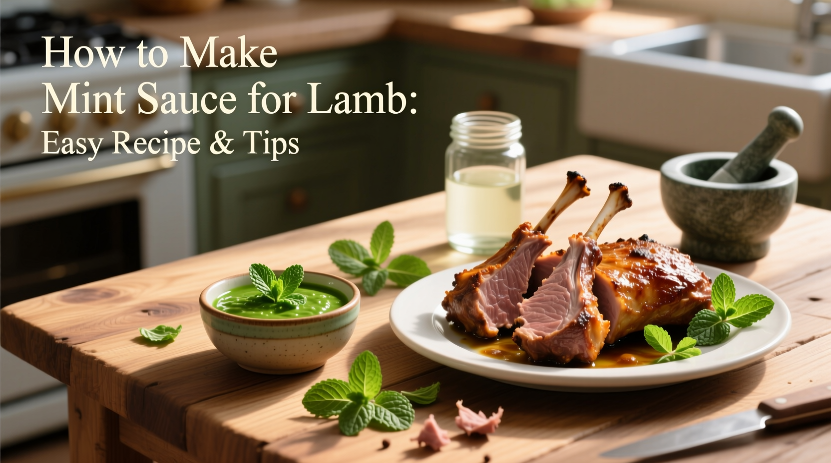 5-Minute Mint Sauce for Lamb | TheHomeSprouts