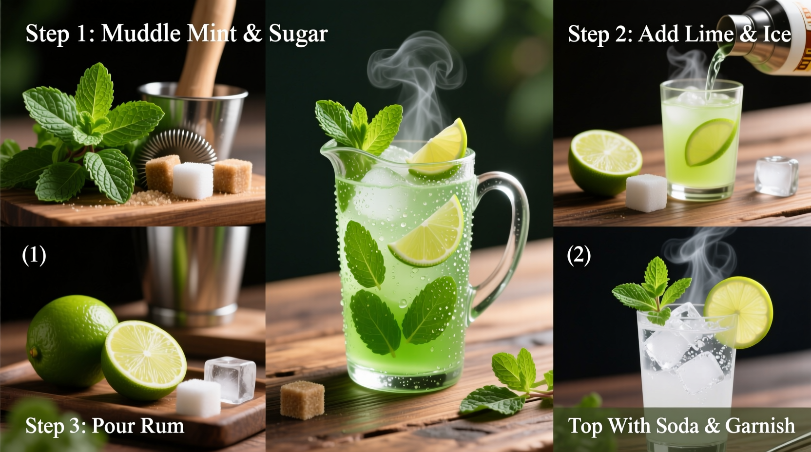 5-Minute Mint Mojito Recipe | TheHomeSprouts