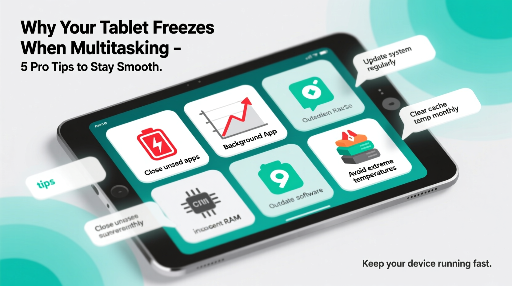 why does my tablet freeze when multitasking tips to keep it running smooth