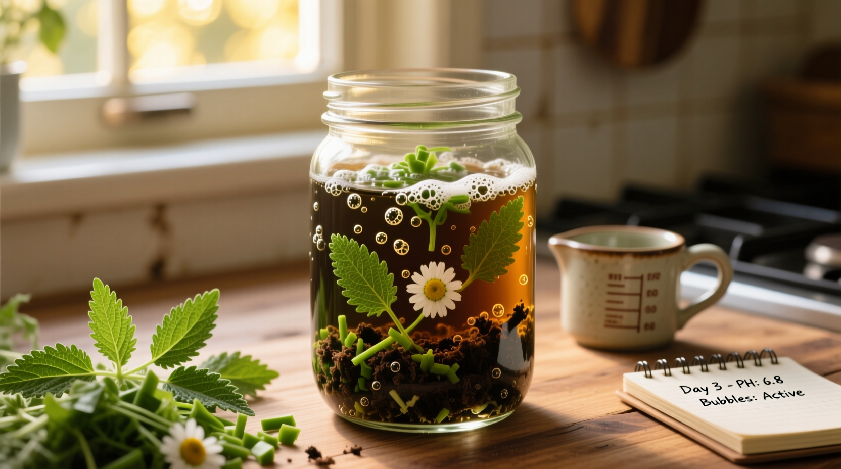 Compost Tea in a Mason Jar: No Smell, No Mold, Under 5 Days
