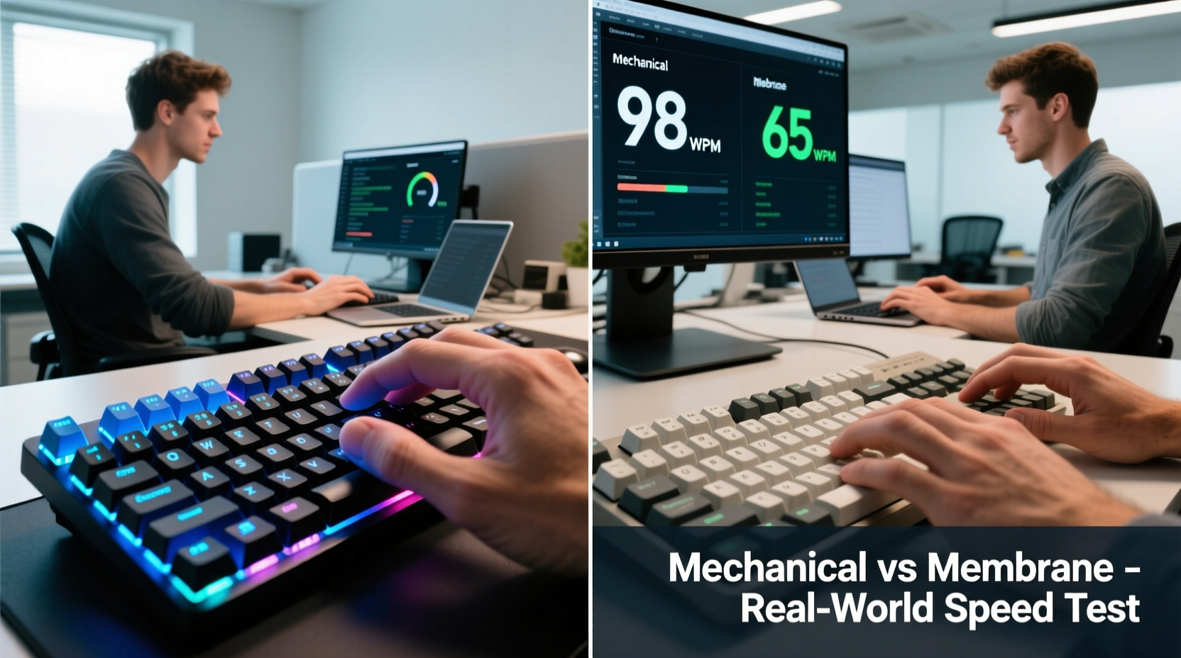 mechanical keyboard vs membrane for typing speed which wins in real life tests
