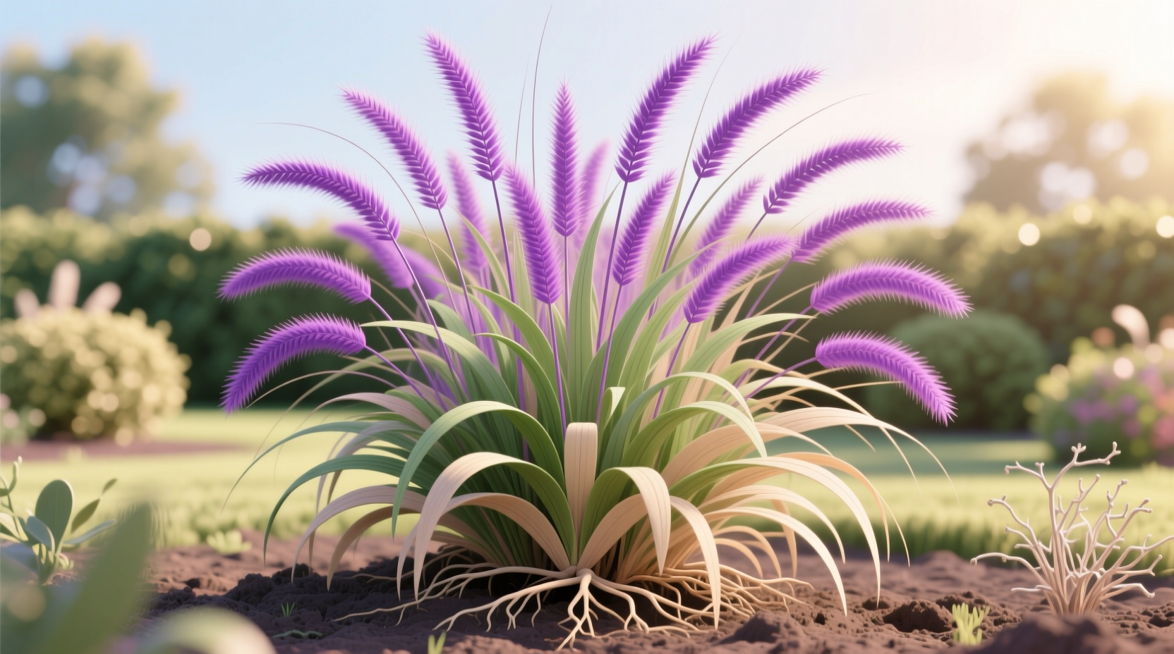 is purple fountain grass a perennial