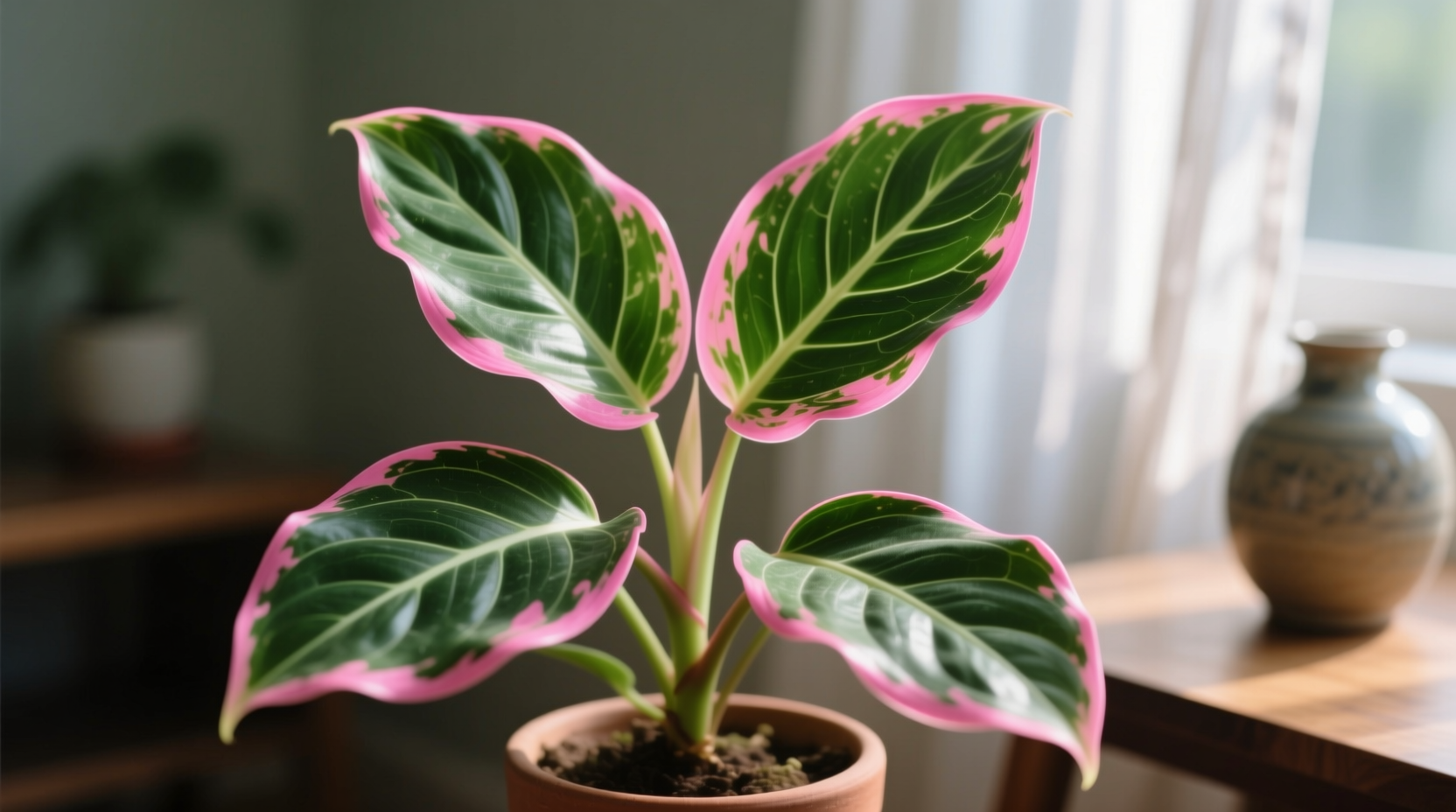 aglaonema pink edges
