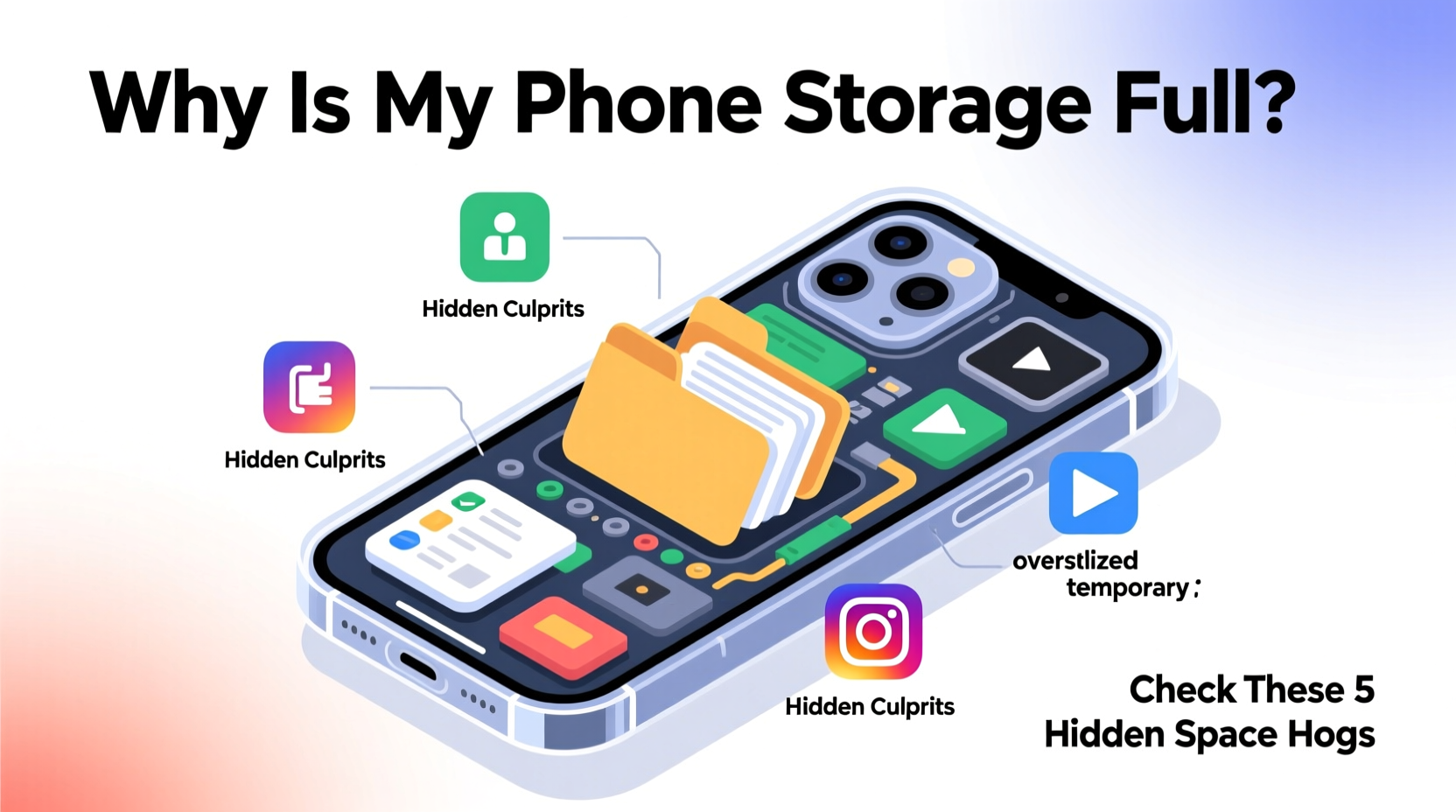 why is my phone storage full even though i barely use it hidden culprits