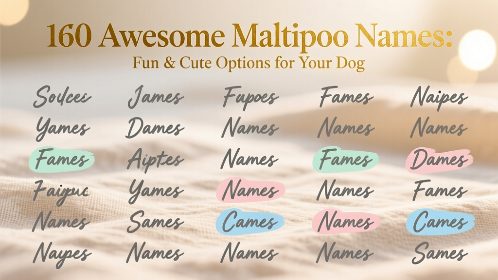 160 Awesome Maltipoo Names: Fun & Cute Options for Your Dog