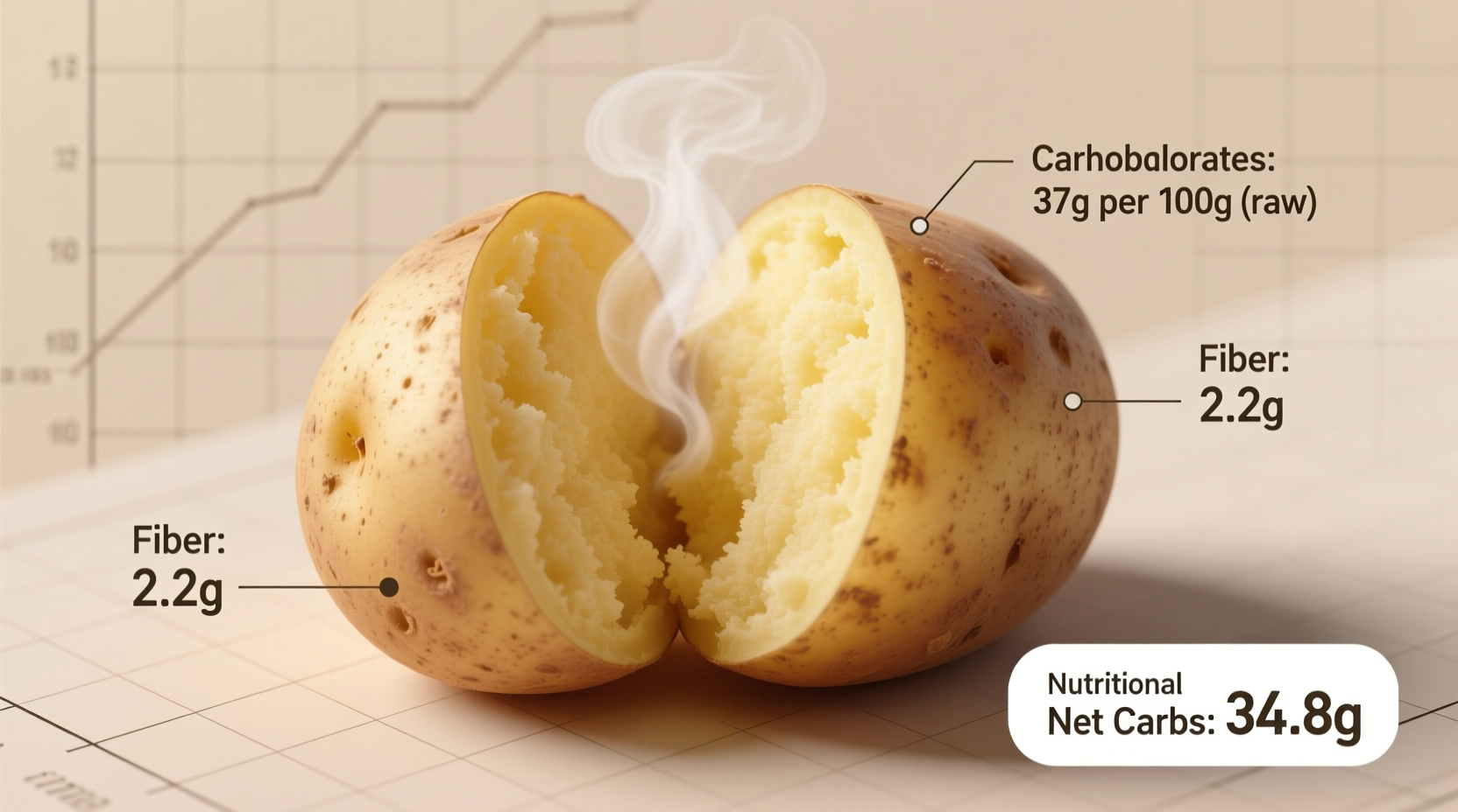 Carbohydrates in Potato: Exact Amounts by Type and Prep