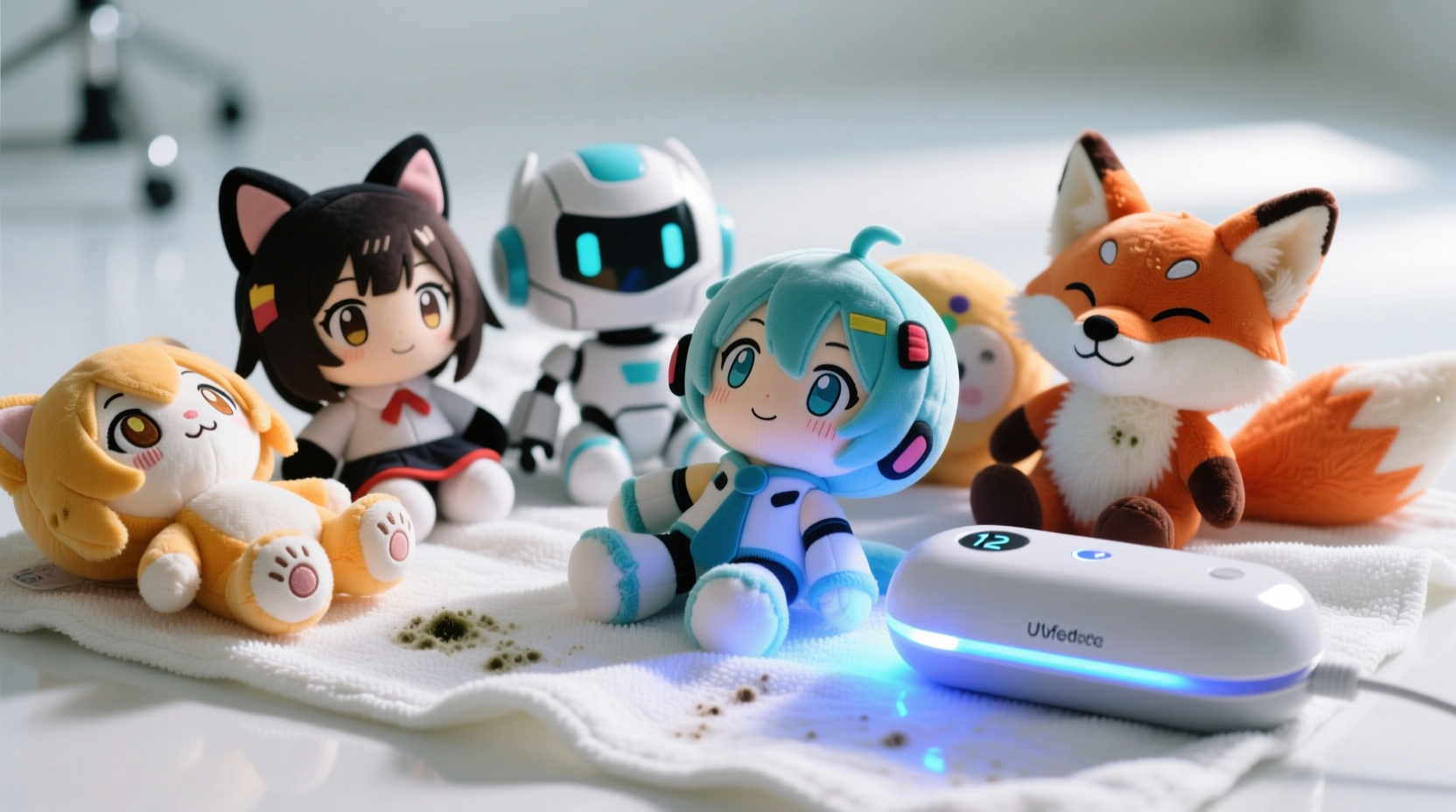 how to disinfect plush anime figures after damp storage