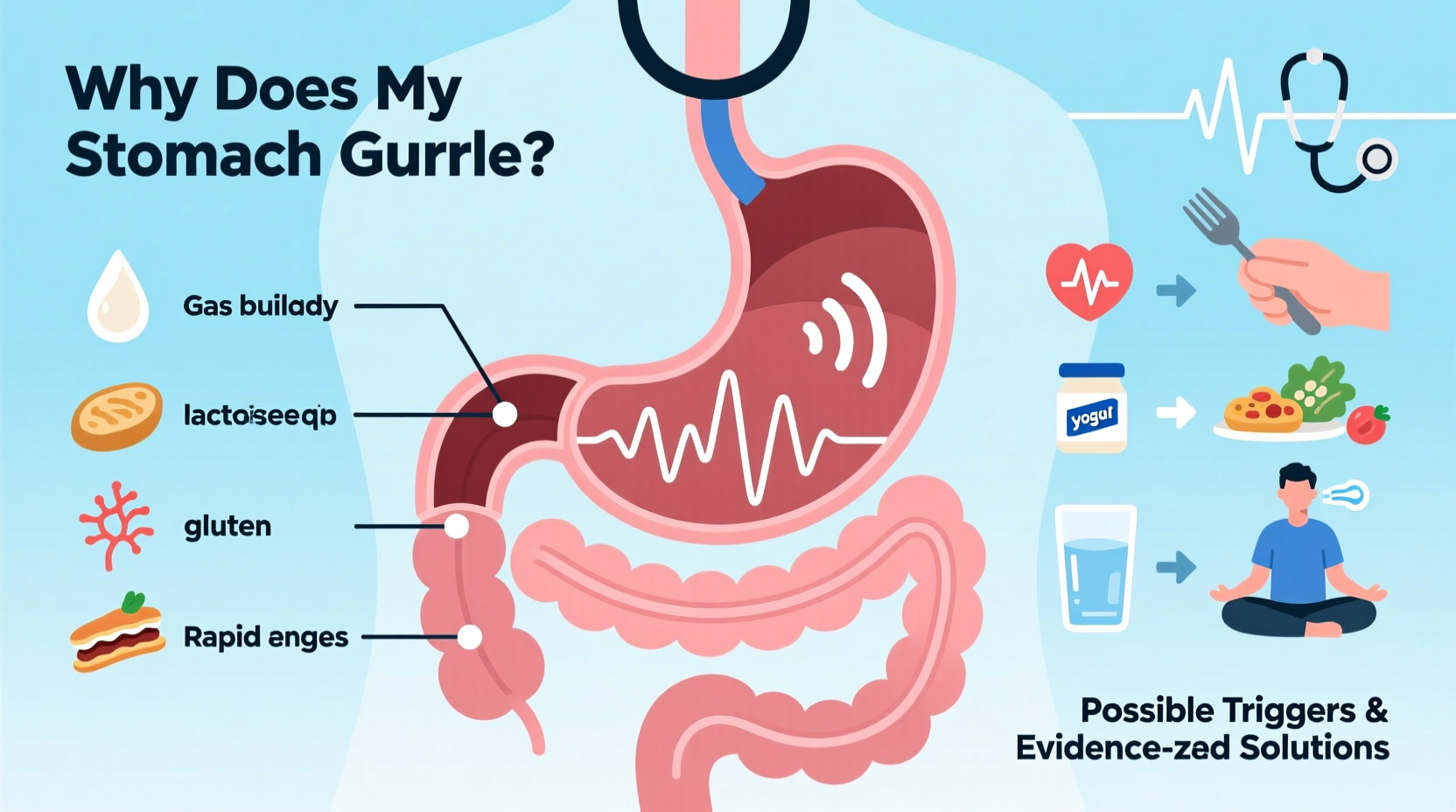 why does my stomach gurgle constantly possible triggers and solutions