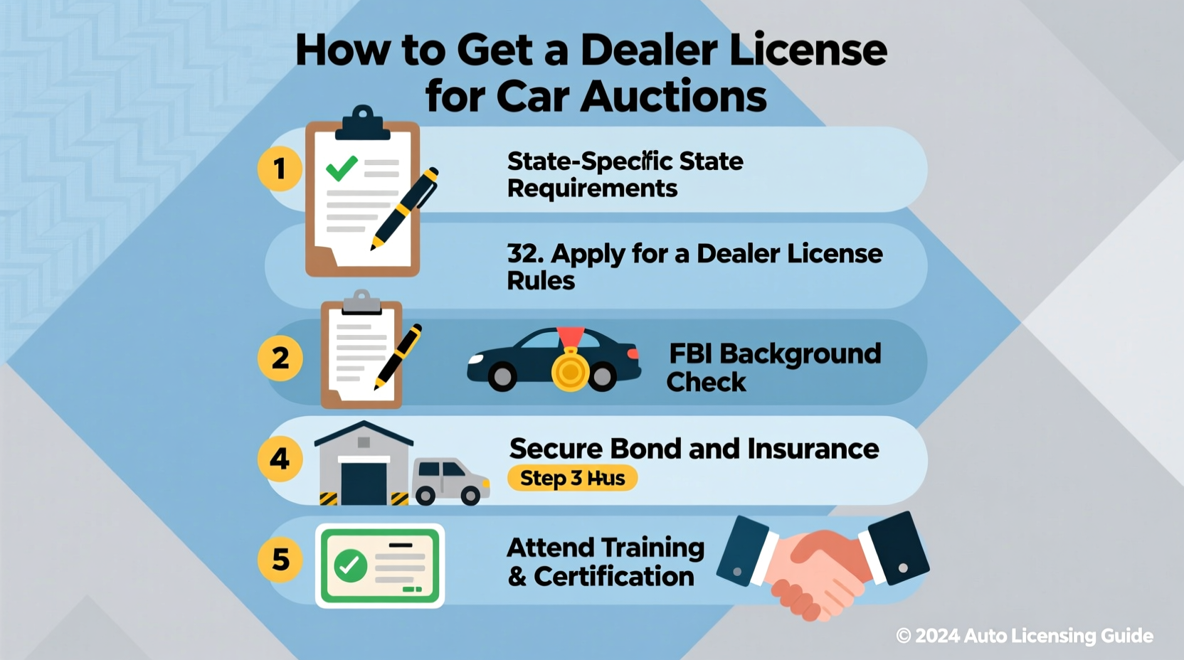 how to get a dealer license for car auctions