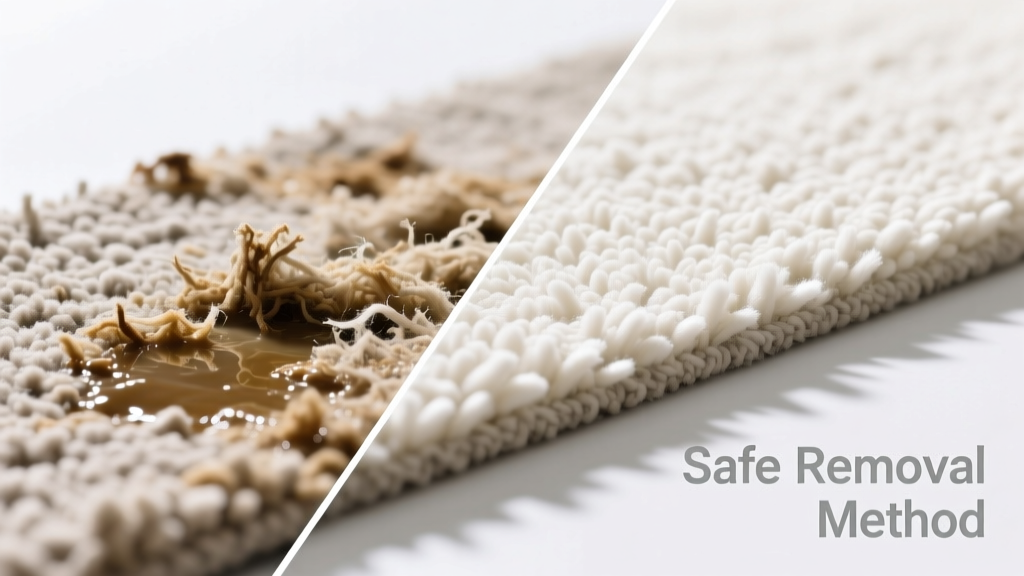 How to Remove Carpet Adhesive from Wool Safely