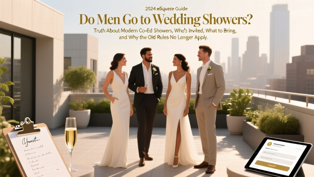 Men at Wedding Showers: 2026 Etiquette Rules