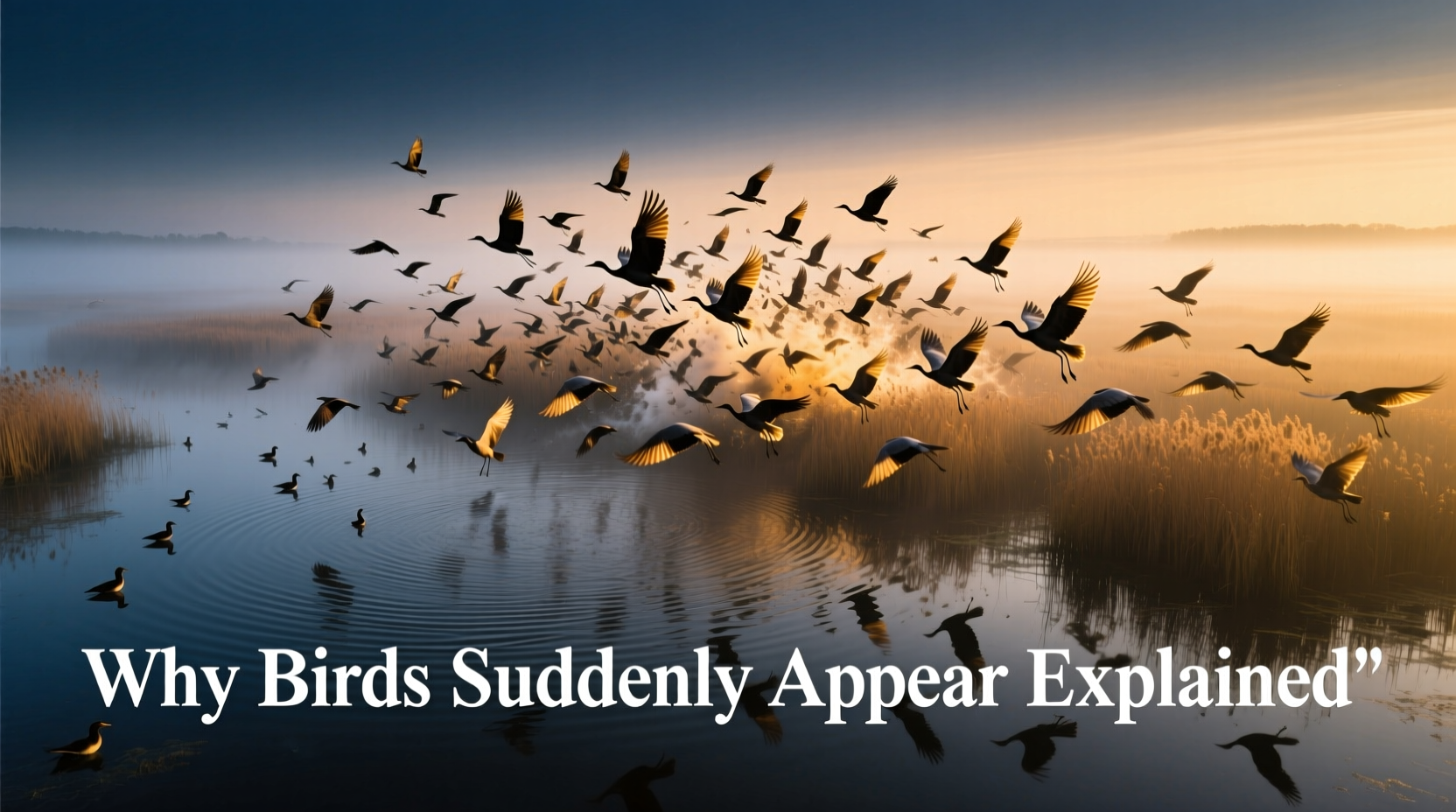 why do the birds suddenly appear