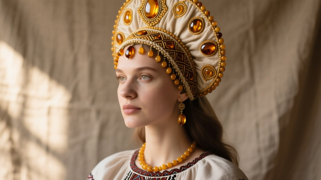 Slavic Kokoshnik Headwear & Baltic Amber Jewelry 2026