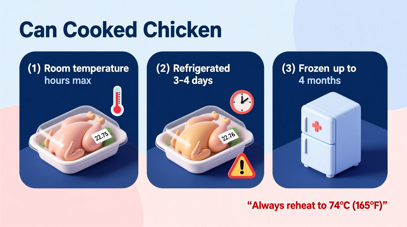 how long can cooked chicken last