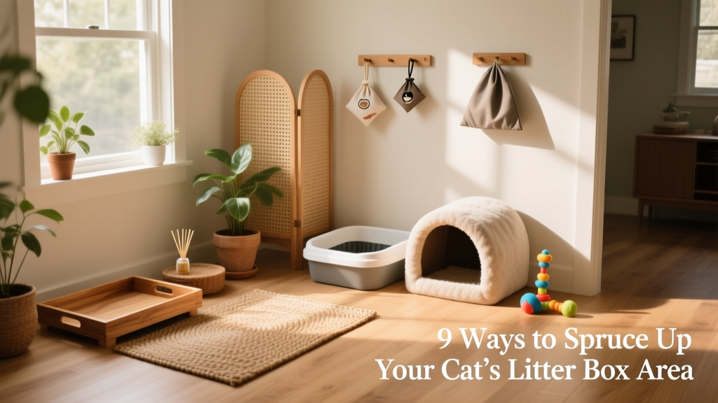 9 Ways to Spruce up Your Cat’s Litter Box Area