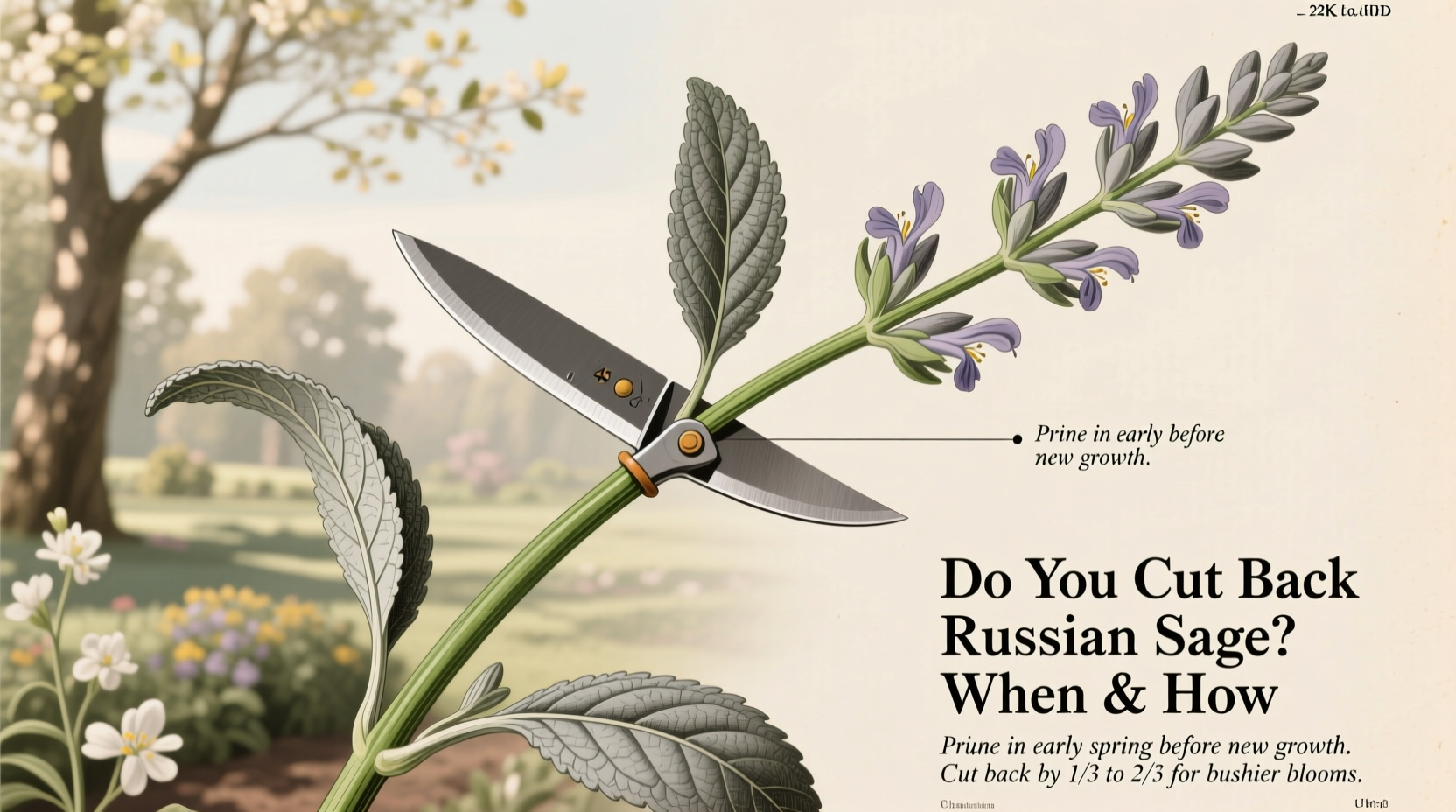 Russian Sage Pruning: 3 Steps to Blooms | TheHomeSprouts