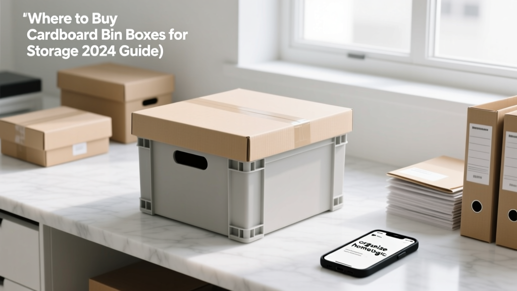 Where to Buy Cardboard Bin Boxes for Storage (2024 Guide)