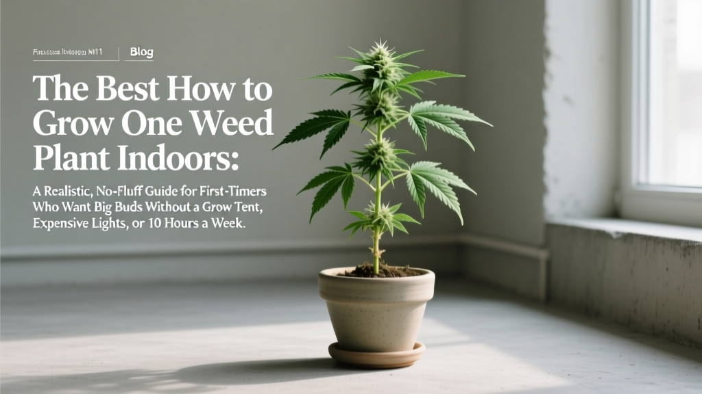 Best How To Grow One Weed Plant Indoors (2026)