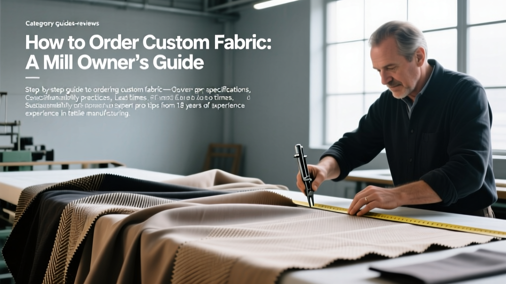 How to Order Custom Fabric: A Mill Owner’s Guide