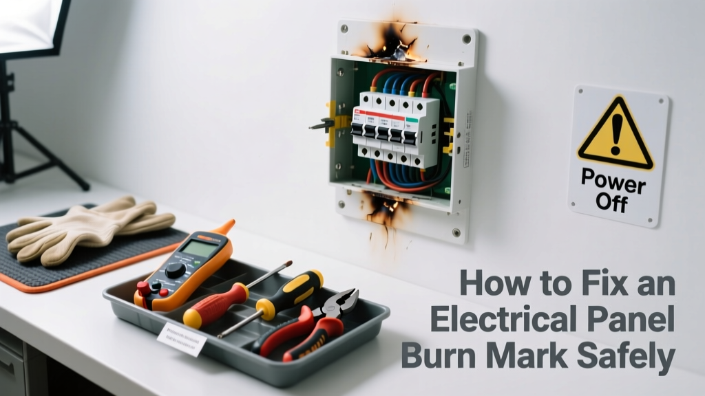 How to Fix an Electrical Panel Burn Mark Safely