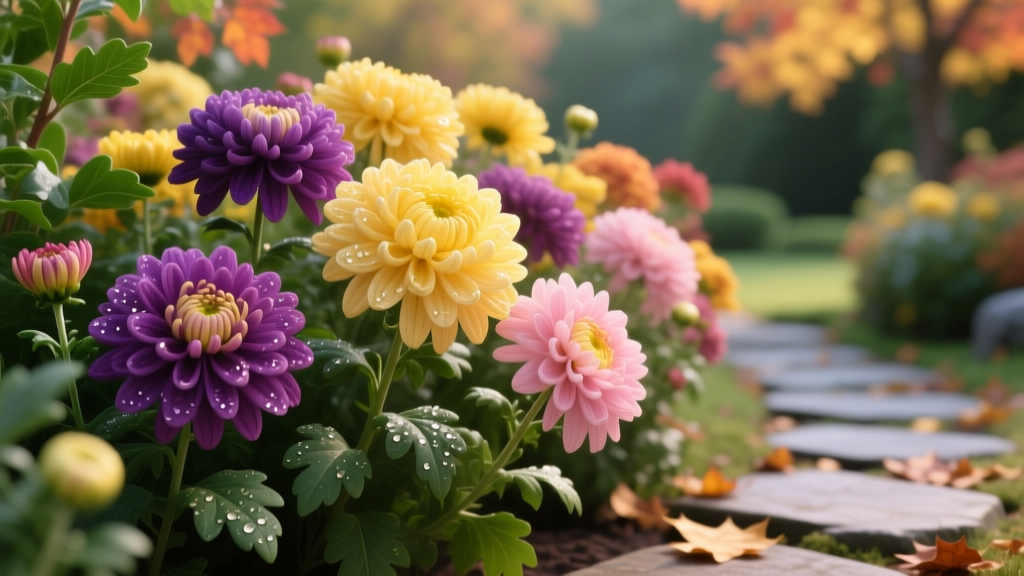 Chrysanthemum Landscaping: 8 Fall Garden Design Ideas Using Autumn Mums