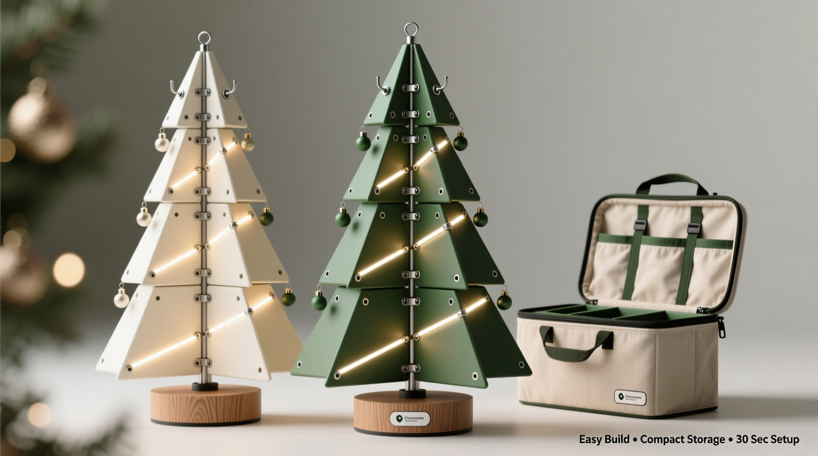 how to build a modular christmas tree for easy assembly and storage