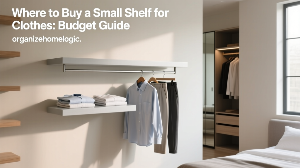 Where to Buy a Small Shelf for Clothes: Budget Guide