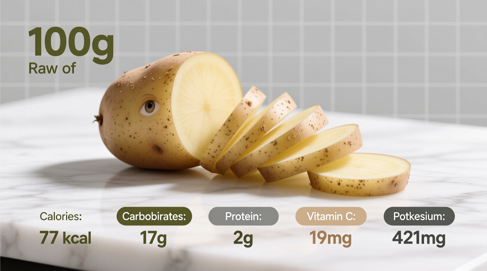 100g Potato Nutrition Facts: Complete Breakdown & Benefits